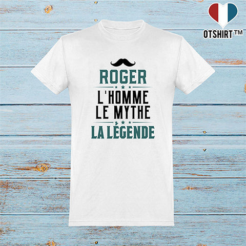  T shirt homme roger l'homme le mythe la légende