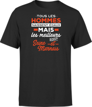 T shirt homme Les meilleurs sont seine et marnais