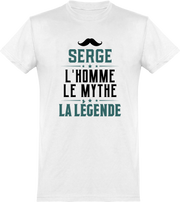  T shirt homme serge l'homme le mythe la légende