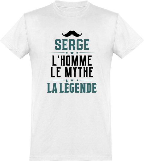  T shirt homme serge l'homme le mythe la légende