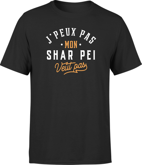 T shirt homme j peux pas shar pei