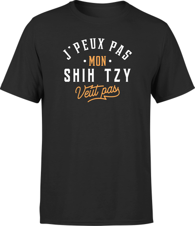 T shirt homme j peux pas shih tzy