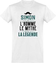  T shirt homme simon l'homme le mythe la légende