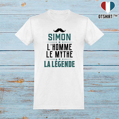  T shirt homme simon l'homme le mythe la légende