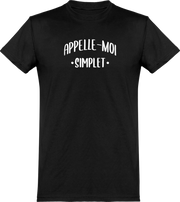  T shirt homme appelle moi simplet