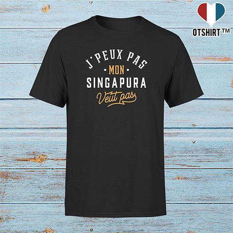T shirt homme j peux pas singapura