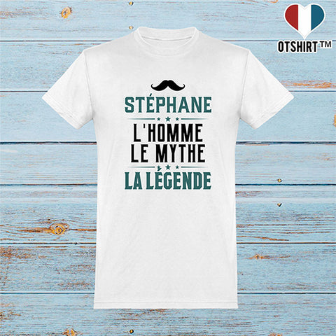  T shirt homme stéphane l'homme le mythe la légende