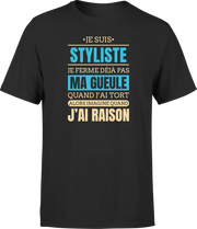 T shirt homme j ai raison je suis styliste