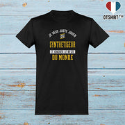  T shirt homme jouer du synthetiseur et ignorer le monde