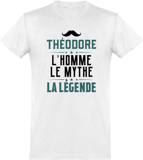  T shirt homme théodore l'homme le mythe la légende