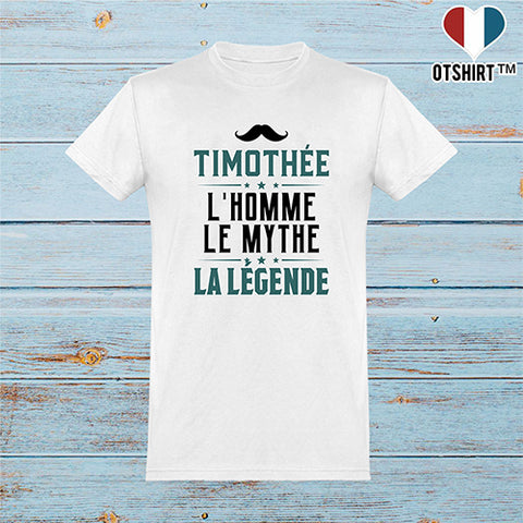  T shirt homme timothée l'homme le mythe la légende