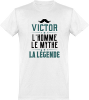  T shirt homme victor l'homme le mythe la légende