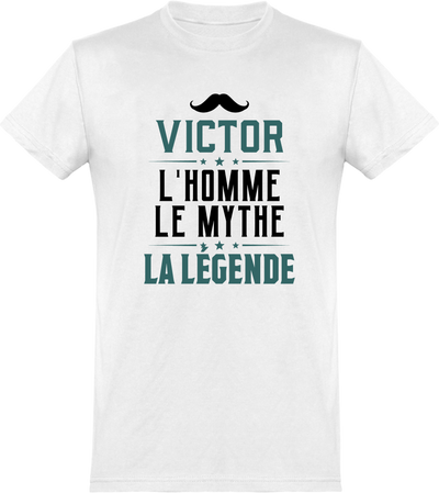  T shirt homme victor l'homme le mythe la légende