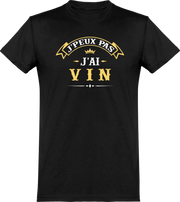  T shirt homme j'peux pas j'ai vin