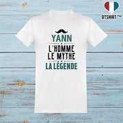  T shirt homme yann l'homme le mythe la légende