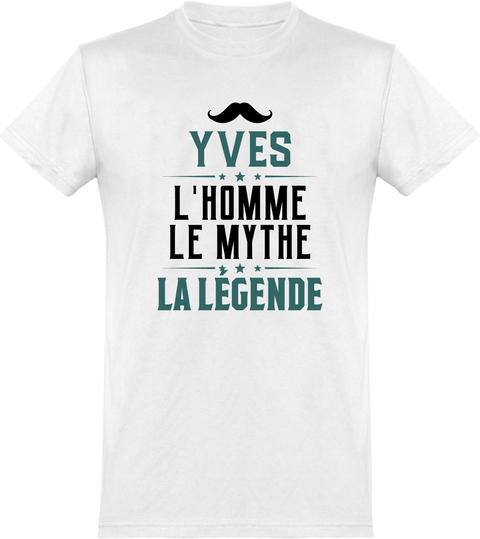 T shirt homme yves l'homme le mythe la légende
